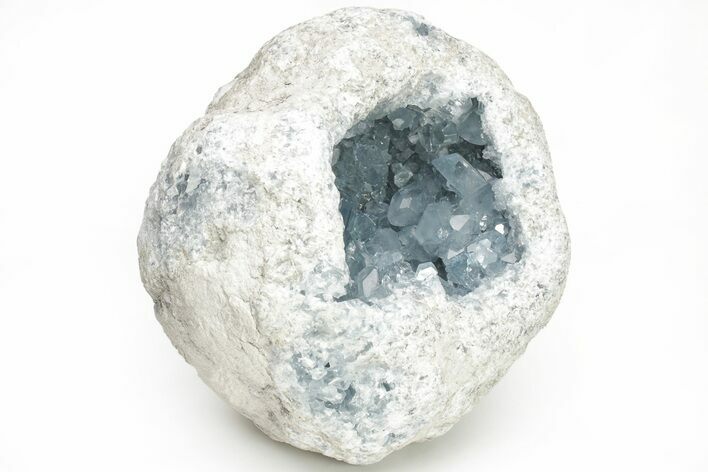 Sky Blue Celestine (Celestite) Crystal Geode - Madagascar #210379